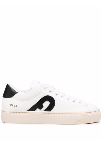 Furla low-top lace-up trainers - Bianco