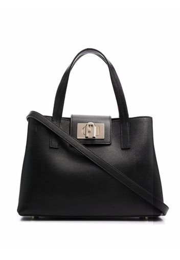 Furla square-buckle tote bag - Nero