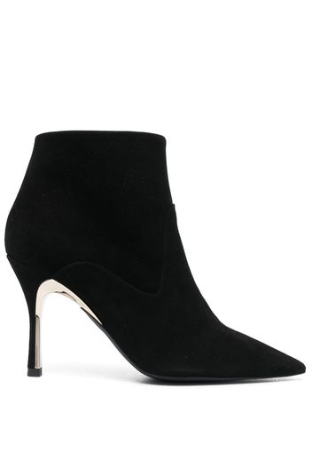 Furla pointed 90mm heeled boots - Nero