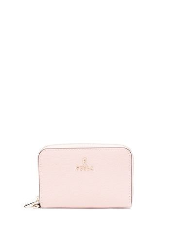 Furla logo-plaque leather wallet - Rosa