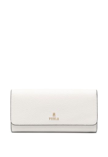 Furla logo-plaque leather wallet - Bianco