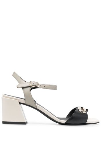 Furla logo-plaque 60mm sandals - Toni neutri