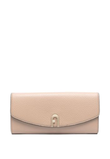 Furla logo-plaque continental wallet - Marrone