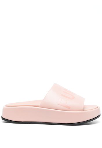 Furla logo-print slides - Rosa