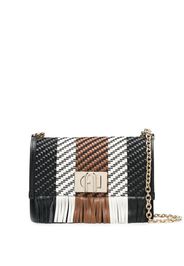 Furla interwoven striped crossbody bag - Nero