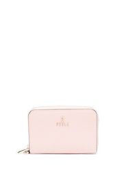 Furla logo-plaque leather wallet - Rosa