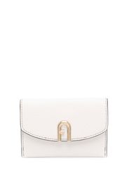 Furla grained-leather logo-plaque purse - Toni neutri