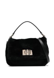 Furla Borsa tote con placca logo - Nero