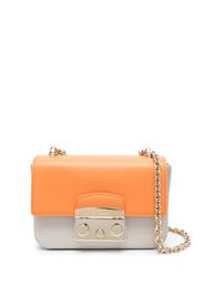 Furla two-tone leather crossbody bag - Arancione