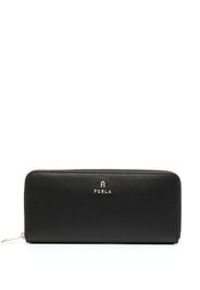 Furla logo-plaque leather wallet - Nero