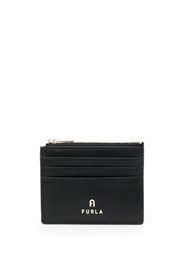 Furla Portafoglio in pelle con placca logo - Nero