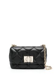 Furla 1927 quilted leather crossbody bag - Nero