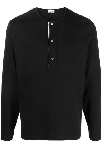 FURSAC button-up jersey-knit jumper - Nero