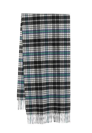 FURSAC checked fringed-edge scarf - Nero