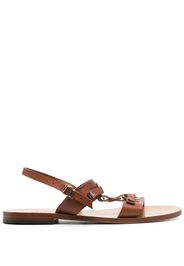 FURSAC slingback leather sandals - Marrone