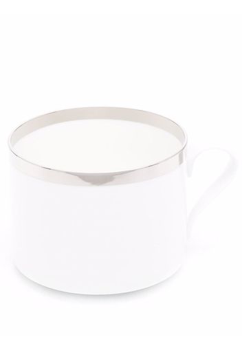 Fürstenberg Treasure Platinum cylindrical coffee cup - Bianco