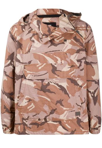 camouflage print pullover jacket