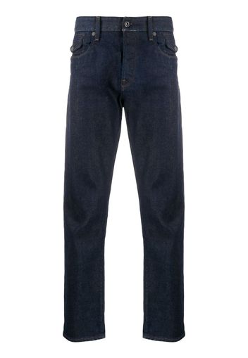 low rise straight-leg jeans