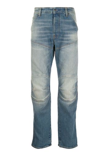 low rise straight-leg jeans