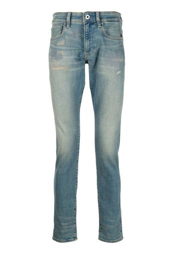 low rise distressed skinny jeans