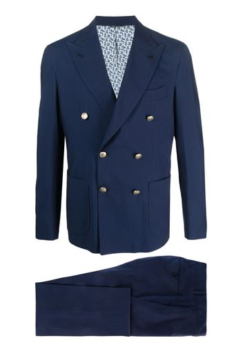 GABO NAPOLI double-breasted suit set - Blu