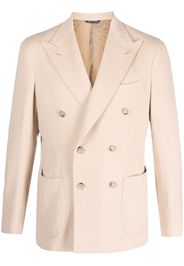 GABO NAPOLI double-breasted camel-hair blazer - Toni neutri