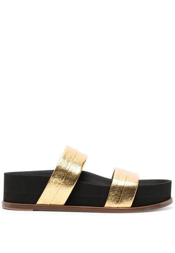 Gabriela Hearst Striker platform sandals - Oro