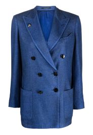 Gabriele Pasini double-breasted knitted blazer - Blu