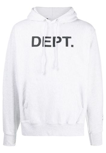 logo-print drawstring hoodie