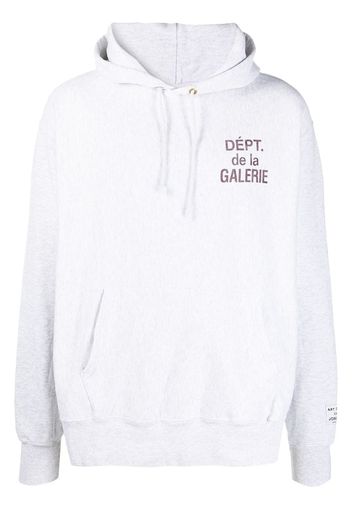 logo-print drawstring hoodie