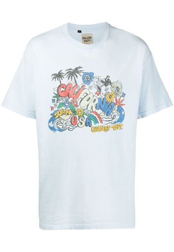 GALLERY DEPT. T-shirt con stampa - Blu