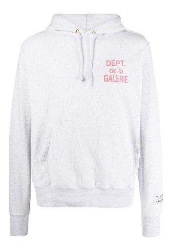 GALLERY DEPT. logo print hoodie - Grigio