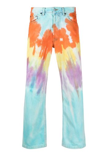 GALLERY DEPT. Jeans dritti con fantasia tie dye - Blu