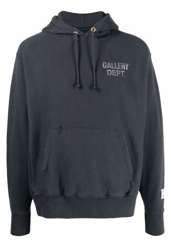 GALLERY DEPT. logo-print long-sleeved hoodie - Nero