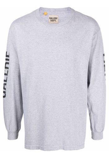 GALLERY DEPT. logo-print long-sleeved T-shirt - Grigio