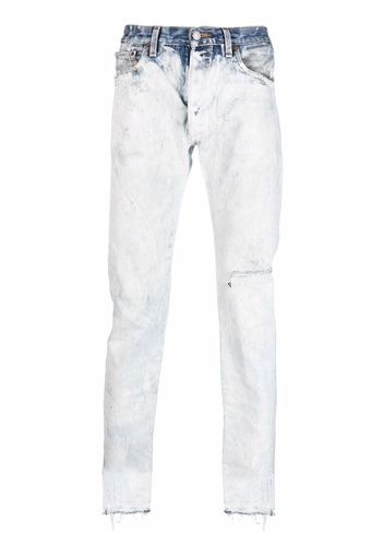 GALLERY DEPT. painted slim fit jeans - Blu