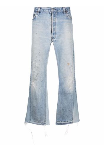 GALLERY DEPT. distressed-effect wide-leg denim jeans - Blu