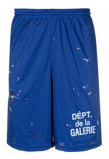 GALLERY DEPT. logo-print track shorts - Blu