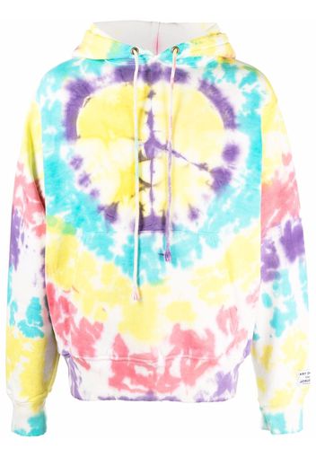 GALLERY DEPT. tie-dye print cotton hoodie - Giallo