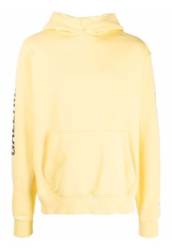 GALLERY DEPT. logo-print sleeve hoodie - Giallo