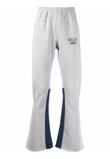 GALLERY DEPT. panelled flared track pants - Grigio