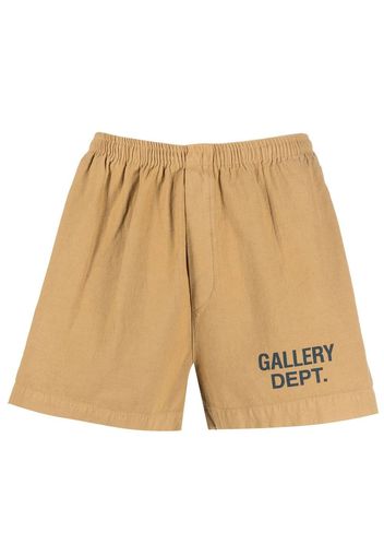 GALLERY DEPT. logo-print deck shorts - Toni neutri