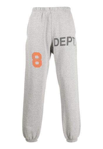 GALLERY DEPT. mélange logo-print track pants - Grigio