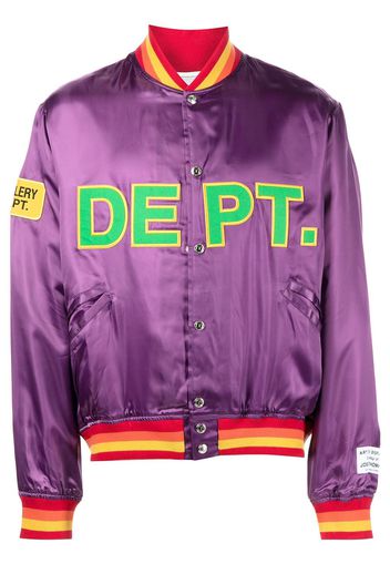 GALLERY DEPT. MVP logo-appliqué bomber jacket - Viola