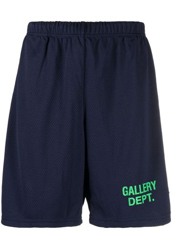 GALLERY DEPT. logo-print track shorts - Blu