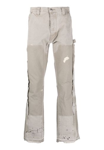 GALLERY DEPT. panelled straight-leg cut trousers - Grigio