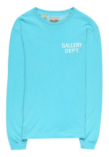 GALLERY DEPT. logo-print long-sleeve sweatshirt - Blu