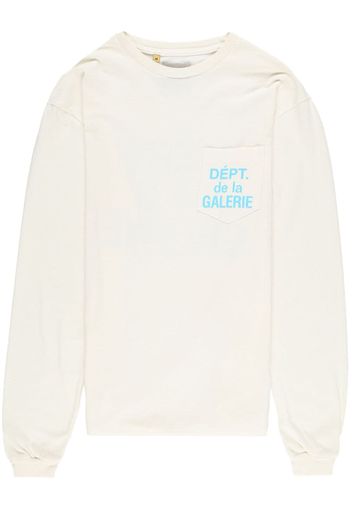 GALLERY DEPT. T-shirt a maniche lunghe con stampa - Bianco