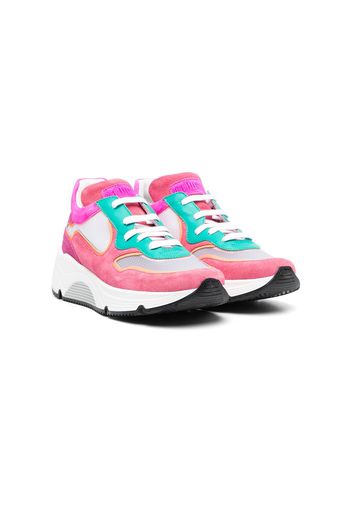 Gallucci Kids TEEN colour-block chunky sneakers - Rosa