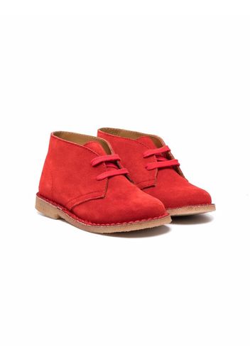 Gallucci Kids lace-up suede boots - Rosso